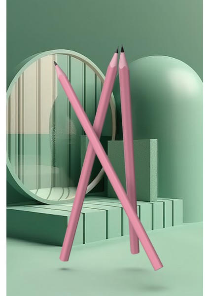 Pen 3'lü Kurşun Kalem Set | Pembe