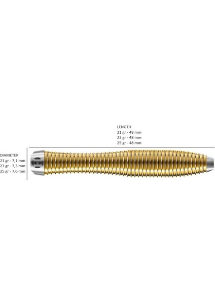Anniversary V-Wing %90 Tungsten Dart Oku