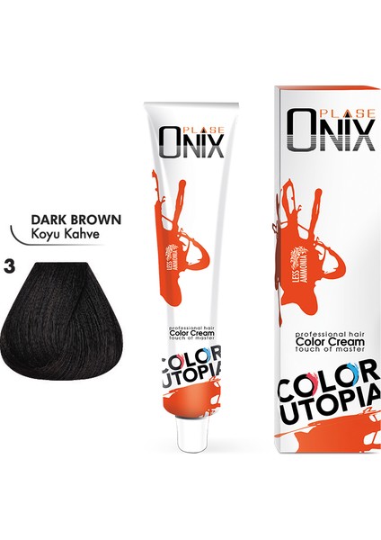 Onıx Saç Boyası 3- Koyu Kahve 60 Ml