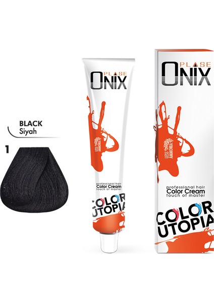 Onıx Saç Boyası 1- Siyah 60 Ml