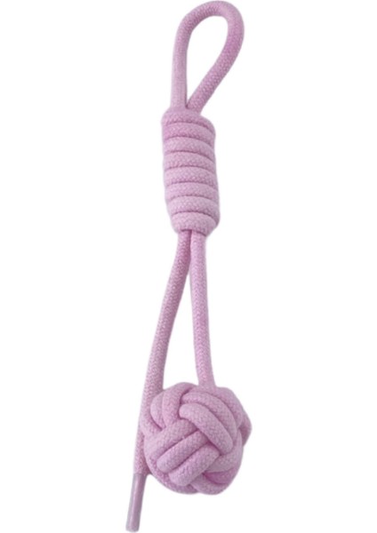 İpli Kedi Oyuncağı, 100% Pamuk, Pembe 18cm Nrmsa