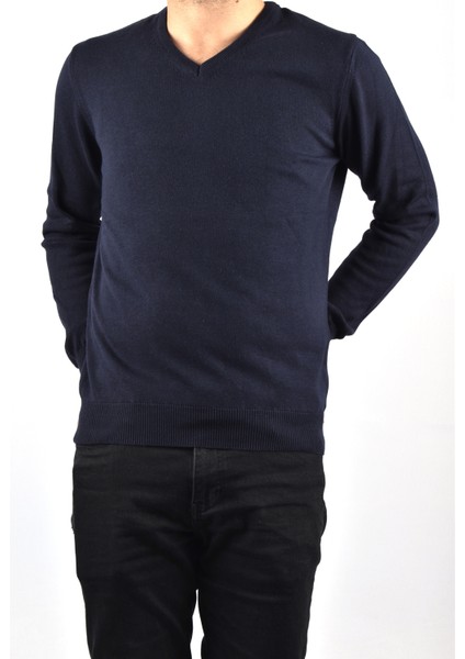 Et 3622 V Yaka Kazak Lacivert indirimleri