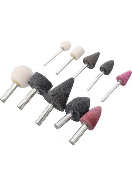 Hobi Gravür Dremel Taşlama Ucu Mini Metal Ahşap Oyma Seti Parlatma Çapak Alma 10 Parça Matkap Uyumlu