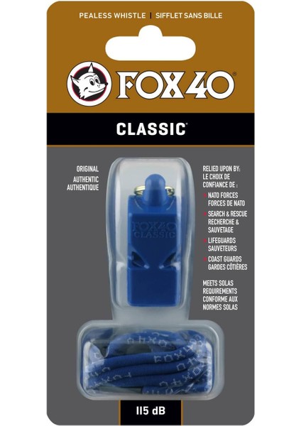 Fox 40 Classic Safety Düdük Mavi - Ipli 9903-0508 modelleri