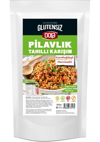 Glutensiz Tahıllı Pilavlık Bulgur 300 gr Karabuğdaylı Mercimekli Karışımı