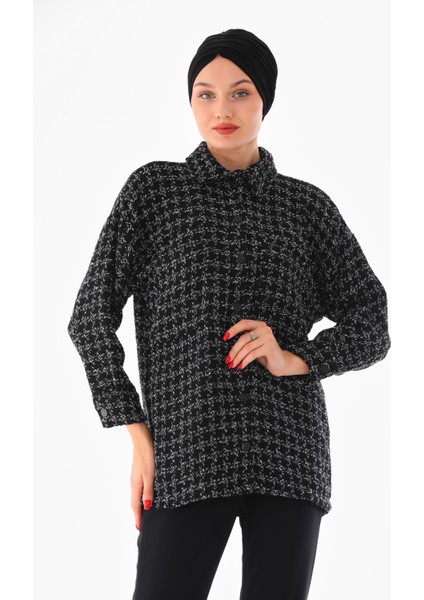 Dokulu Kaşe Kadın Gömlek modelleri