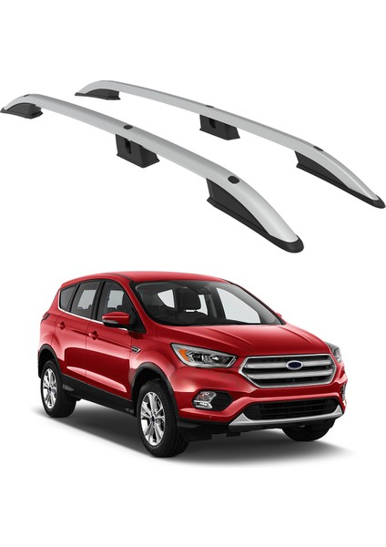 Ford Kuga (C520) 2013-2019 Turtle Crown Tavan Çıtası Gri