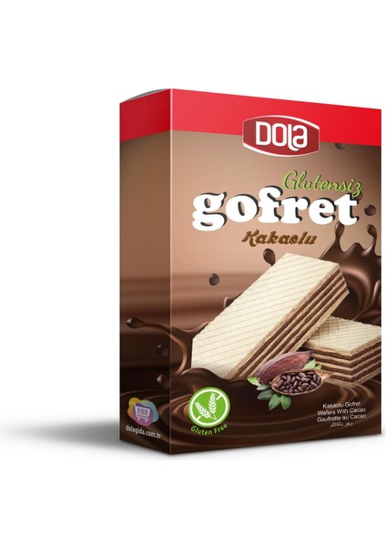 Glutensiz Kakaolu Gofret 100 gr Gluten Free