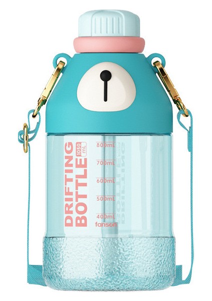 1050ML Tritan Hasır ve Kayışlı Çocuk Matarası (Yurt Dışından)
