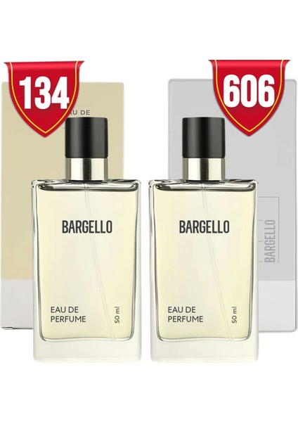 134 Kadın Parfüm Oriental + 606 Erkek Parfüm Woody 50 ml EDP