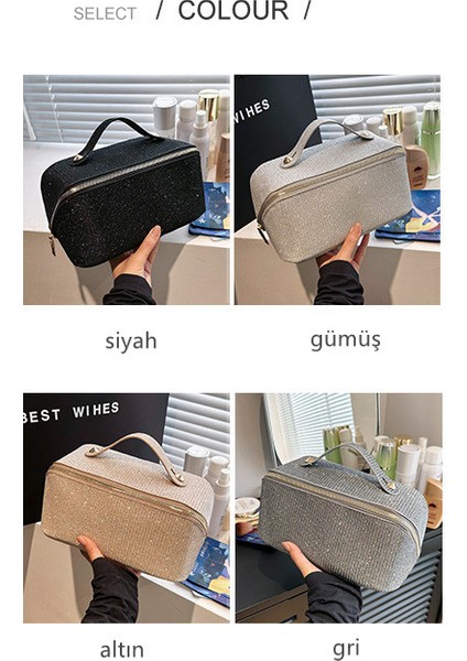 Köpüklü Kozmetik Çantası Büyük Kapasiteli Seyahat Taşınabilir Makyaj Çantası (Yurt Dışından) fiyatları