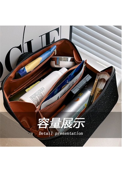 Köpüklü Kozmetik Çantası Büyük Kapasiteli Seyahat Taşınabilir Makyaj Çantası (Yurt Dışından) fırsatları