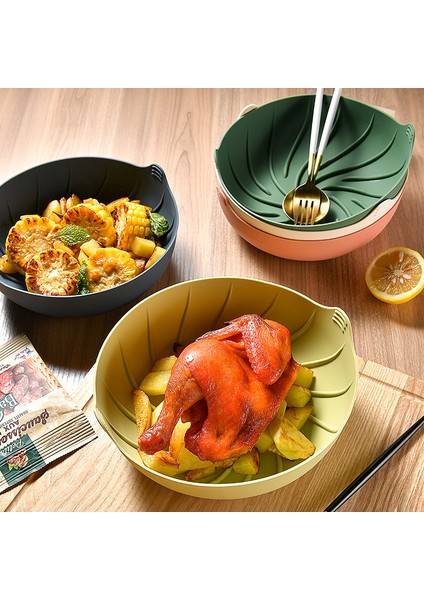 Air Fritöz Silikon Pişirme Tavaları 2 Parça 20*7cm (Yurt Dışından)