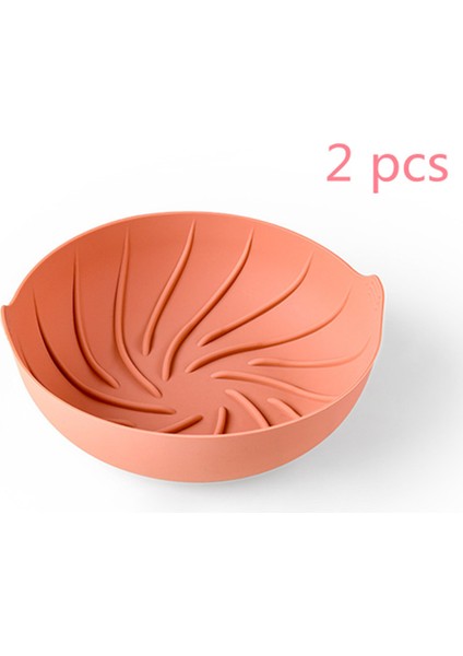Air Fritöz Silikon Pişirme Tavaları 2 Parça 20*7cm (Yurt Dışından)