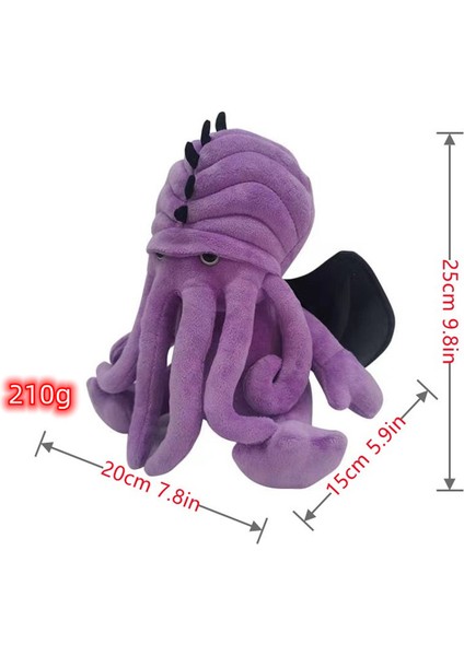 Jea·love 25CM Cthulhucraft Ahtapot Canavar Peluş Oyuncak (Yurt Dışından)