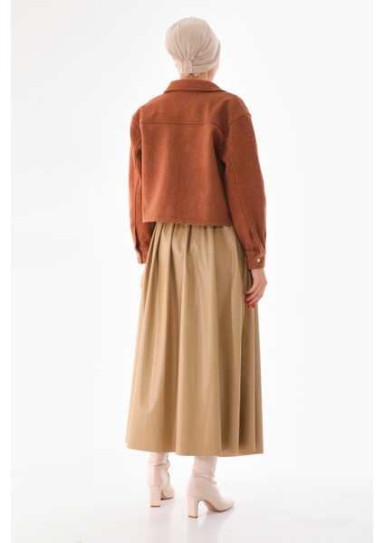 Glaomura Cepli Piliseli Deri Etek fırsatları