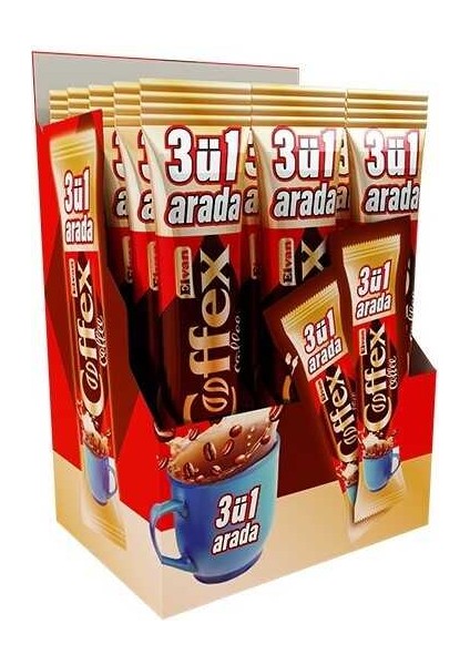 Coffex 3 Ü 1 Arada Hazır Kahve 18 gr 1 Kutu