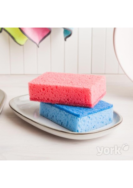 York Colour Lux Bulaşık Süngeri 6+1 Adet