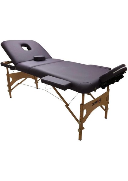 Medikal Birliik Comfort Plus Ahşap Masaj Masası Ithal 305-Mor