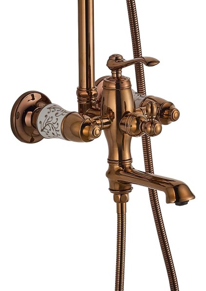 Roma Bataryalı Duş Seti - Rose Gold fırsatları