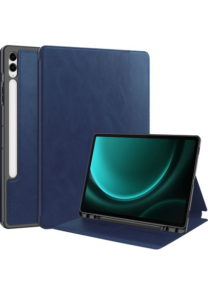 Samsung Galaxy S9 Fe Plus Için Otomatik Uyandırma Uyku Özellikli Darbeye Dayanıklı Deri Tablet Kılıfı (Yurt Dışından)