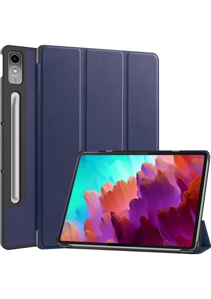 Lenovo Pad Pro 12.7 Için Otomatik Uyandırma Uyku Özellikli Darbeye Dayanıklı Tablet Kılıfı (Yurt Dışından)