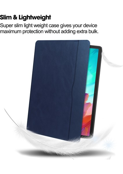 Lenovo Pad Pro 12.7 Için Otomatik Uyandırma Uyku Özellikli Darbeye Dayanıklı Deri Tablet Kılıfı (Yurt Dışından)