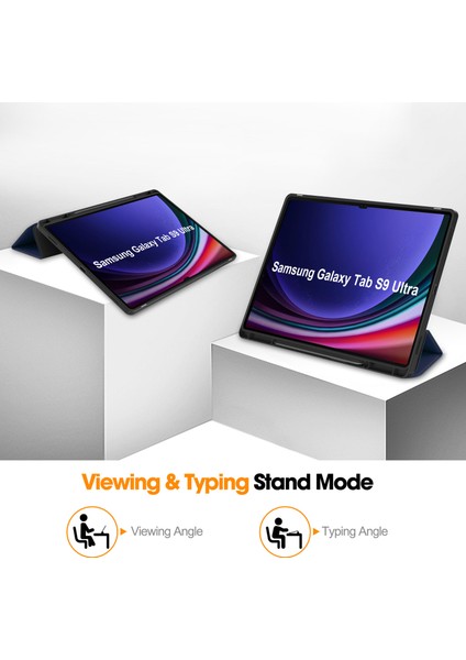 Samsung Galaxy S9 Ultra Için Otomatik Uyandırma Uyku Özellikli Darbeye Dayanıklı Tablet Kılıfı (Yurt Dışından) modelleri