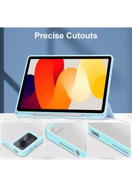 Xiaomi Redmi Pad Se Için Otomatik Uyandırma Uykulu Darbeye Dayanıklı Şeffaf Tablet Kılıfı (Yurt Dışından) fırsatları