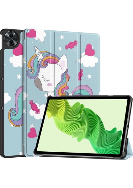 Oppo Realme Pad 2 Için Otomatik Uyandırma Uyku Özellikli Darbeye Dayanıklı Tablet Kılıfı (Yurt Dışından)