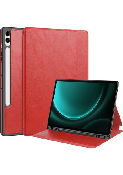 Samsung Galaxy S9 Fe Plus Için Otomatik Uyandırma Uyku Özellikli Darbeye Dayanıklı Deri Tablet Kılıfı (Yurt Dışından)