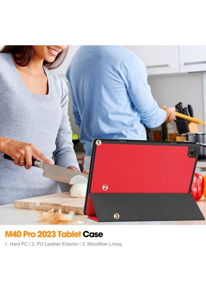 Teclast M40 Için Otomatik Uyandırma Uyku Özellikli Darbeye Dayanıklı Tablet Kılıfı (Yurt Dışından)