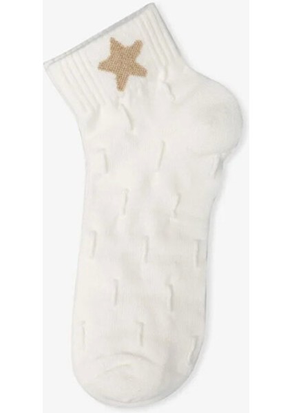 3'lü Simli Nakışlı Kısa Çorap modelleri