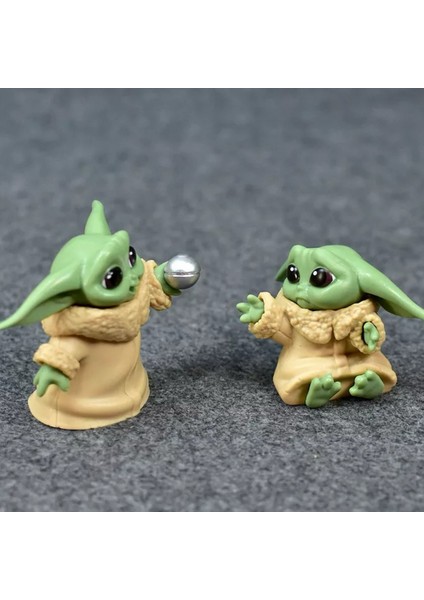 Star Wars 6'lı Baby Yoda Figür Seti Oyuncak Karakter Yoda