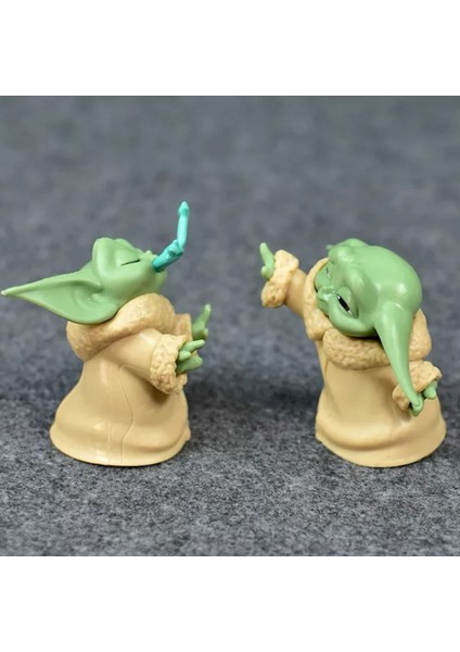 Star Wars 6'lı Baby Yoda Figür Seti Oyuncak Karakter Yoda