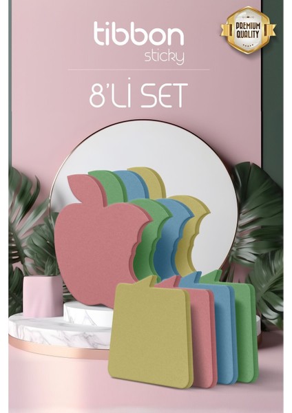 Sticky Yapışkan Notluk 8 Li Elma - Konuşma Kutusu