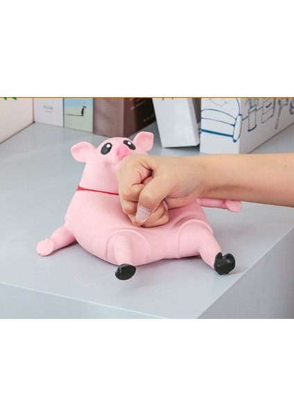 Deformasyon Dekompresyon Domuz Dekompresyon Tutam Oyuncak Pembe Domuz Oyuncak Öfke Nöbeti Dekompresyon Pembe Domuz - Büyük Boy 15*15CM (Yurt Dışından)
