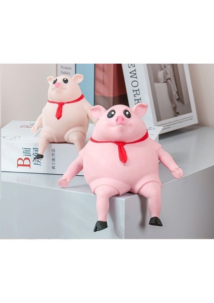Deformasyon Dekompresyon Domuz Dekompresyon Tutam Oyuncak Pembe Domuz Oyuncak Öfke Nöbeti Dekompresyon Pembe Domuz - Büyük Boy 15*15CM (Yurt Dışından)