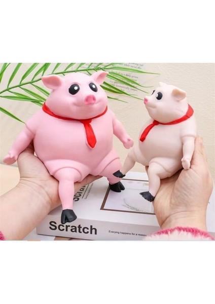 Deformasyon Dekompresyon Domuz Dekompresyon Tutam Oyuncak Pembe Domuz Oyuncak Öfke Nöbeti Dekompresyon Pembe Domuz - Büyük Boy 15*15CM (Yurt Dışından)