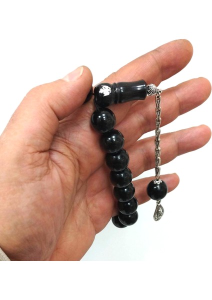 Çiftbaşlı Kartal Desenli Gürcistan Oltu Taşı Efe Tesbih fırsatları