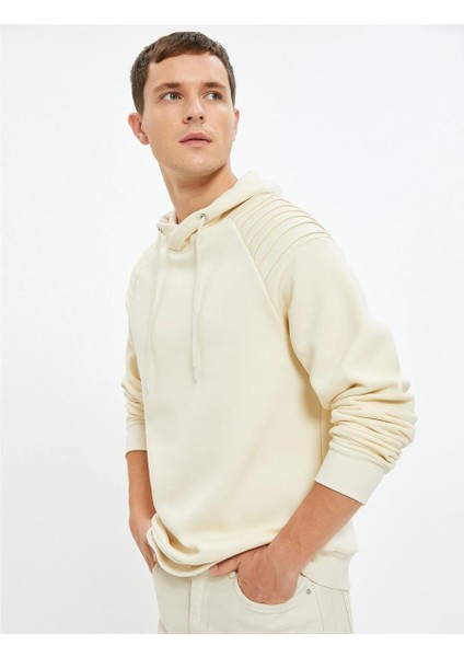 4Wam70033Mk 054 Bej Erkek Pamuk Jersey Sweatshirt fiyatları