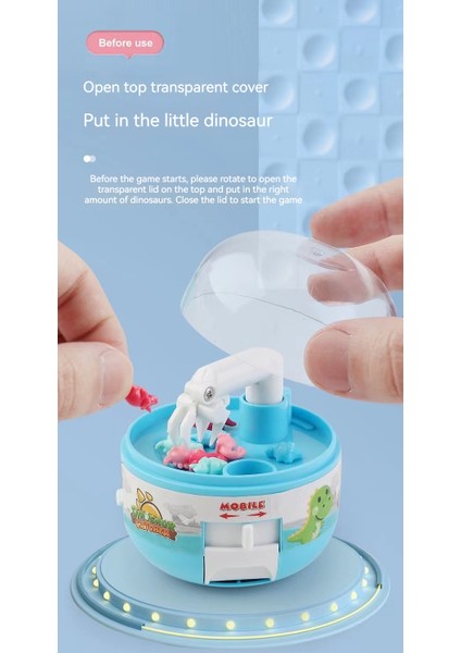 Çocuk Oyuncakları Mini Dinozor Yakalama Makinesi Gashapon Eğlenceli Interaktif Oyuncak Yakalama - Pembe (Yurt Dışından) fiyatları