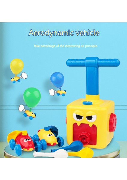 Powered Balon Araba Çocuk Ataletsel Basın Balonu Powered Car Puzzle Yeni ve Garip Araba Oyuncak (Yurt Dışından)