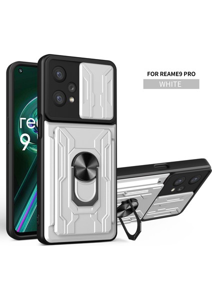 Oppo Realme 9 Pro Için Zil Standı ve Kart Yuvası ile Darbeye Dayanıklı Telefon Kılıfı (Yurt Dışından)