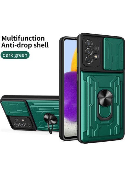 Samsung Galaxy A53 Için Zil Standı ve Kart Yuvalı Darbeye Dayanıklı Telefon Kılıfı (Yurt Dışından)