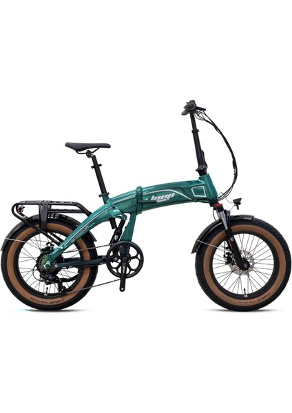 Armour -20"katlanir (Fat Bike) -7 Vites-Elektrikli- Yesil-Gri