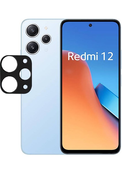 Xiaomi Redmi 12 Kamera Koruyucu 3D Kamera Camı