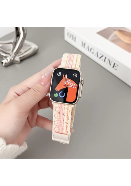 Psgt apple Watch Uyumlu 42-44-45-49MM/SE/ULTRA/ULTRA2 Hasır Kordon Strap Kayış Hms Hms 2024