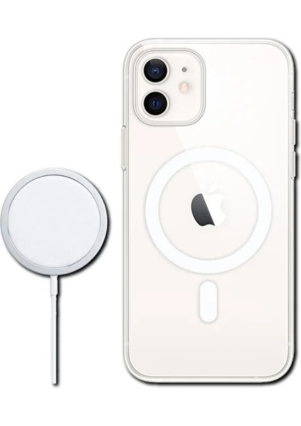 Care Case iPhone 11 Şeffaf Magsafe Wireless Kablosuz Şarj Destekli Sert Kılıf