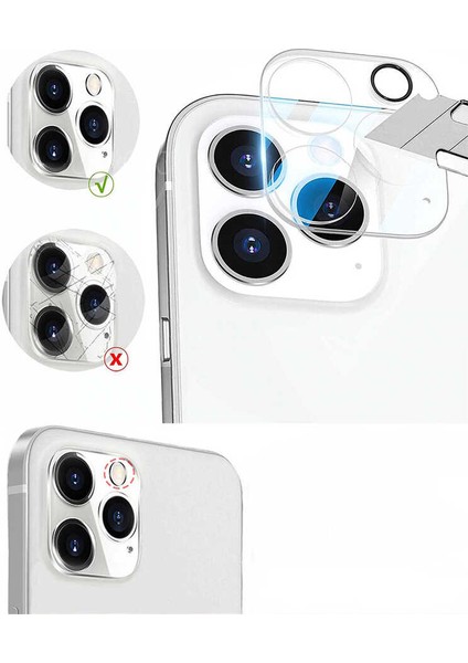 Apple  iPhone 13 Pro Max Kamera Lens Koruyucu Cam Filmi Tam Kaplama Tasarım Ultra Korumalı (Z-Kamera-Camı)